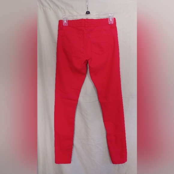 Almost Famous Red Skinny Denim Jeans - Picture 7 of 15